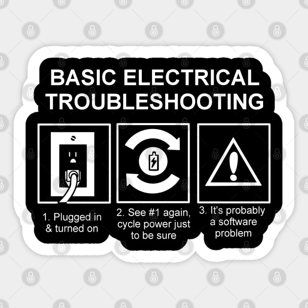 Basic Electrical Troubleshooting Sticker by pimator24